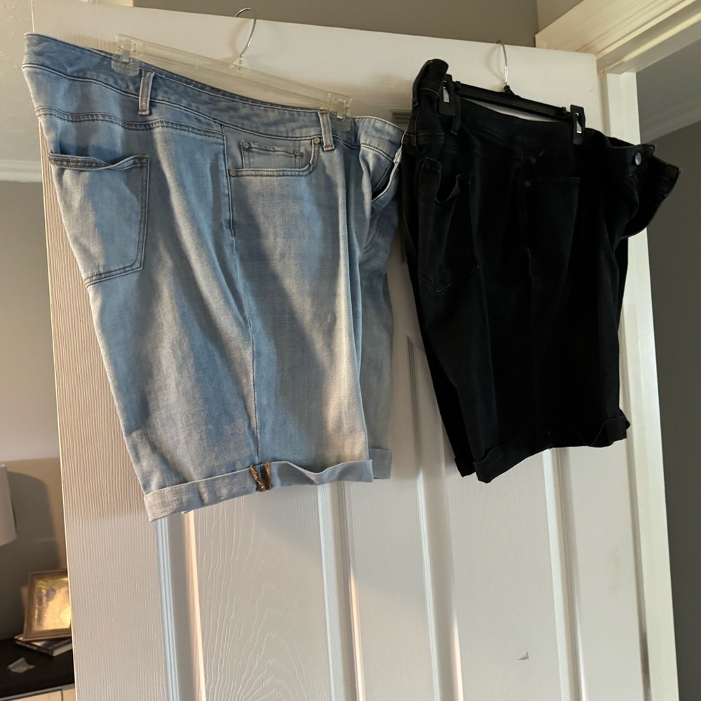 2 Pairs Talbot’s Denim Shorts Size 16W